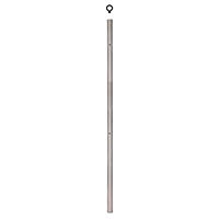 Poteau 42,4mm de dpart montage verre fixation  l'anglaise INOX316