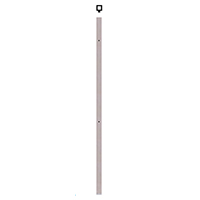 Poteau 40x40mm de dpart fixation  l'anglaise pour montage verre INOX316