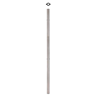 Poteau 42,4mm intermdiaire pour fixation  l'anglaise de verre INOX316