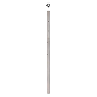 Poteau 42,4mm dpart droite pose  l'anglaise montage cble et verre INOX316