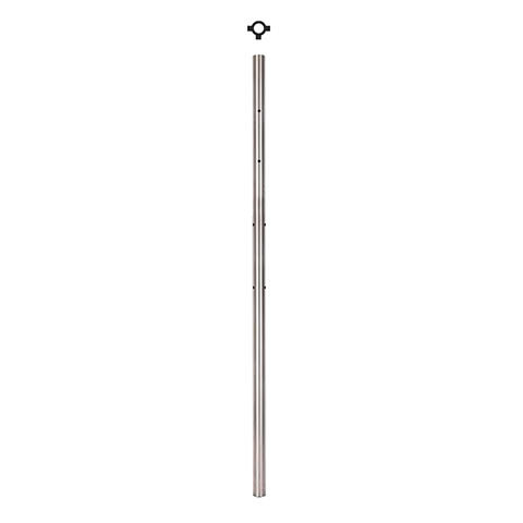 Poteau 42,4mm intermdiaire pose  l'anglaise montage pour cble et verre INOX316 IN2149 Poteaux garde-corps ou escaliers Poteaux ronds acier inox 316 IN2149