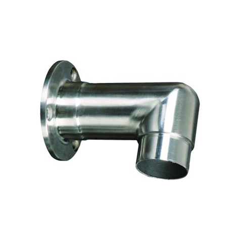 Connecteur mural fixe 90 42,4mm INOX316 IN2399 Connecteurs de tube INOX Connecteur mural pour tube INOX IN2399