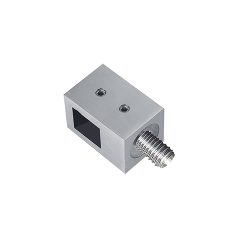 Connecteur en applique pour carr de 12x12mm et tube 40x40mm IN24111 Connecteur applique pour carr Pour tube ou poteau inox IN24111