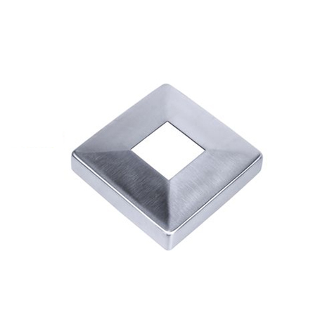 Coupelle cache plaque de fixation 40x40mm INOX316 IN2416 Connecteurs de tube INOX Connecteur mural pour tube INOX IN2416