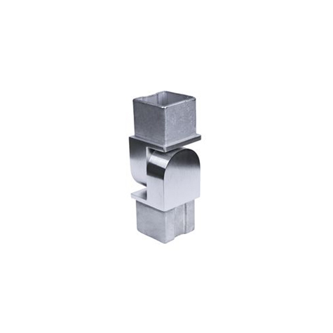 Connecteur orientable 40x40mm INOX316 IN2428 Connecteurs de tube INOX Connecteur tube carr INOX316 IN2428