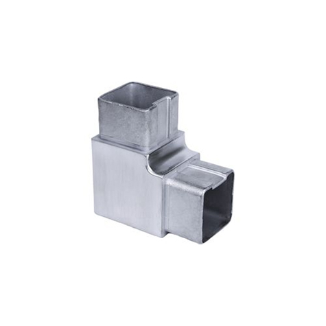 Connecteur en angle coud 90 40 x 40mm INOX316 IN2430 Connecteurs de tube INOX Connecteur tube carr INOX316 IN2430