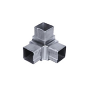 Connecteur 3 axes de tube carr 40x40mm INOX316