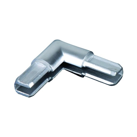 Raccord d'angle pour profil d'encadrement 18mm INOX304 IN2472 Encadrement panneaux en tle Profil, raccord et pinces IN2472
