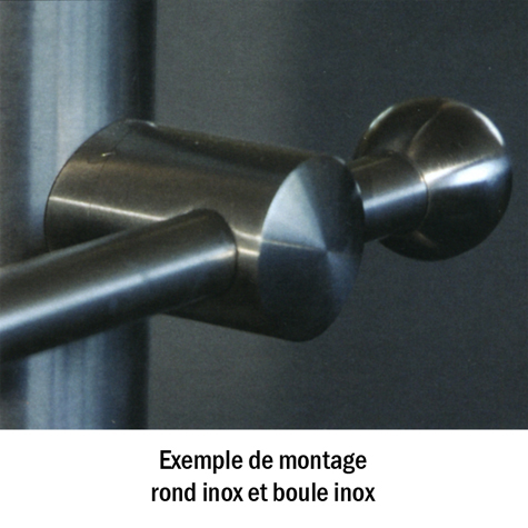 Raccord orientable INOX304 pour ronds 10mm IN2502 Raccords rglables pour ronds INOX Raccord ajustable pour rond inox IN2502