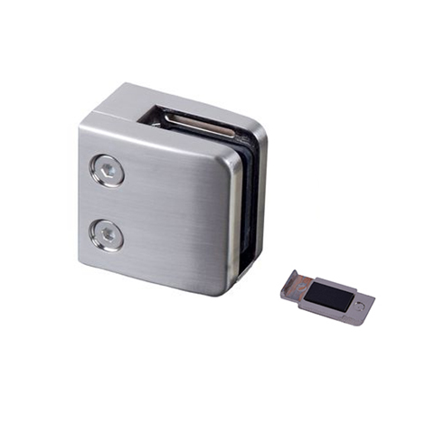 Pince  verre carre 55mm en zamac bross pour plat IN2543 Pinces  verres carres Pince  verre en Zamac IN2543