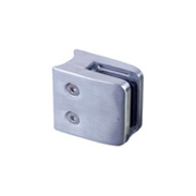 Pince  verre carre 55mm en INOX316 pour tube 42,4mm