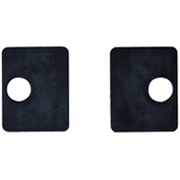 Jeu de 2 caoutchouc pour pinces carres 55mm  verre  epr 8,76mm