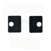 Jeu de 2 caoutchouc pour pinces carres 45mm  verre  epr 8,76mm