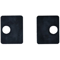 Jeu de 2 caoutchouc pour pinces carres 45mm  verre  epr 10,76mm
