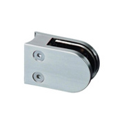 Pince  verre ronde 64mm en zamac bross pour tube 48,3mm