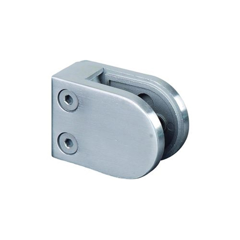 Pince  verre ronde 64mm en inox 316 pour plat IN2578 Pinces  verres rondes Pince  verre en  INOX316 IN2578