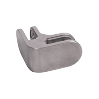 Pince  verre d'angle arrondie en INOX316