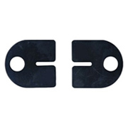 Jeu de 2 caoutchouc pour pinces rondes 64mm  verre epr 8mm