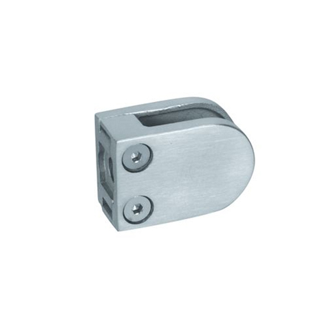 Pince  verre ronde 41mm en inox 316 bross pour plat IN2606 Pinces  verres rondes Pince  verre en  INOX316 IN2606