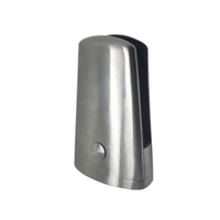 Pince  verre fixation sol en inox 316 pour verre 12,76mm