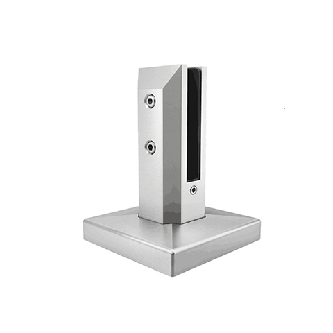 Pince  verre fixation sol en inox 316 pour verre 12  17,52mm IN26274 Pinces au sol de garde corps Pince fixation au sol IN26274
