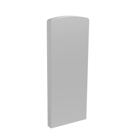 Plaque de finition latrale pour rail avec fixation au sol IN2648 Garde-corps en verre pices pour fixation au sol IN2648