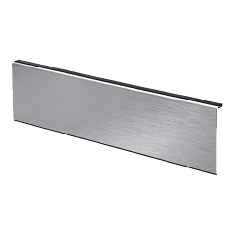 Revtement de finition frontale pour rail avec fixation au sol IN2650 Garde-corps en verre Pices pour fixation au sol IN2650