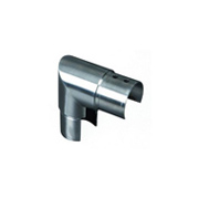 Coude 90 vertical pour main courante inox 304 ronde 42,4mm
