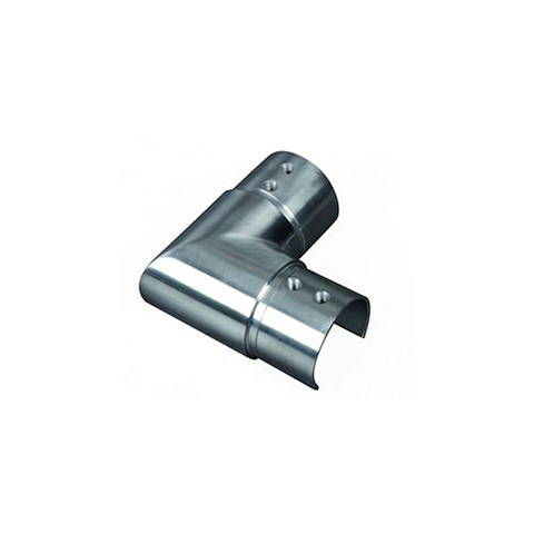 Coude 90 horizontal de main courante ronde 42,4mm inox 316 IN26581 Garde-corps en verre Raccords pour main courante inox IN26581