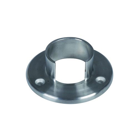 Plaque de fixation de main courante inox ronde 42,4mm IN2660 Garde-corps en verre Raccords inox pour main courante 42,4mm IN2660