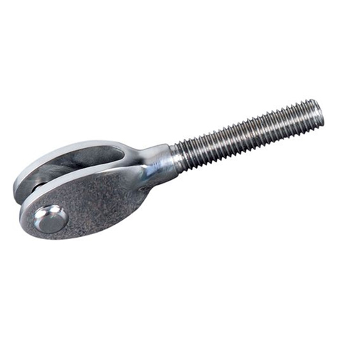 Chape design filete M6 pas  droite pour tendeur de cble IN2681 Tendeur manuel sans sertissage Chape et platine pour tendeur cable  inox IN2681