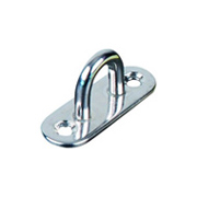 Platine base ovale avec anneau inox 316