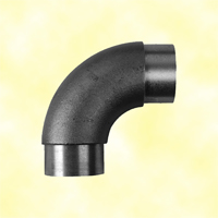 Coude 90 de main courante en acier pour tube 42,4mm epr 2mm
