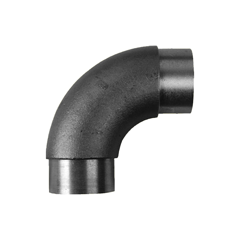 Coude 90 de main courante en acier pour tube 42,4mm epr 2mm IN2850 Main courante acier ronde Raccords pour tube epr 2mm IN2850