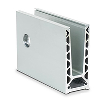 Profil en U aluminium pour garde corps fixation  l'anglaise