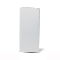 Cache de finition droite de profil en U aluminium pour garde corps en verre fixation  l'anglaise