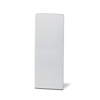 Cache de finition gauche de profil en U aluminium pour garde corps en verre d'escalier