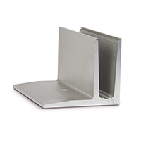 Profil en U aluminium pour garde corps fixation au sol dcale
