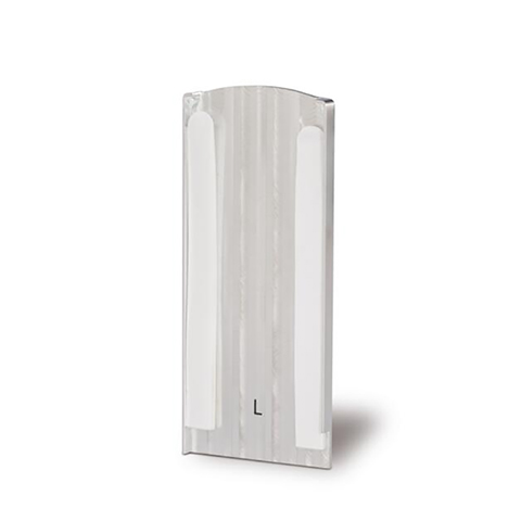 Cache de finition gauche de profil en U aluminium pour garde corps en verre fixation dcale IN29324 Profils aluminium pour verres Fixation au sol dcale IN29324