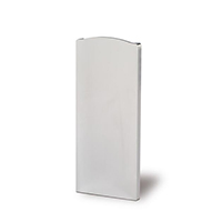 Cache de finition droite de profil en U aluminium pour garde corps en verre fixation dcale