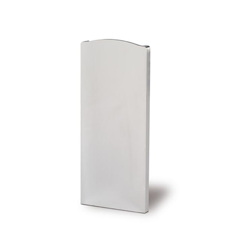 Cache de finition droite de profil en U aluminium pour garde corps en verre fixation dcale IN29324 Profils aluminium pour verres Fixation au sol dcale IN29325