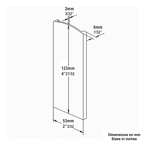 Cache de finition droite de profil en U aluminium pour garde corps en verre fixation dcale IN29324 Profils aluminium pour verres Fixation au sol dcale IN29325