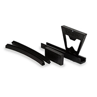 Jeu de pices pour fixation rail  au sol verre epr 12,76mm
