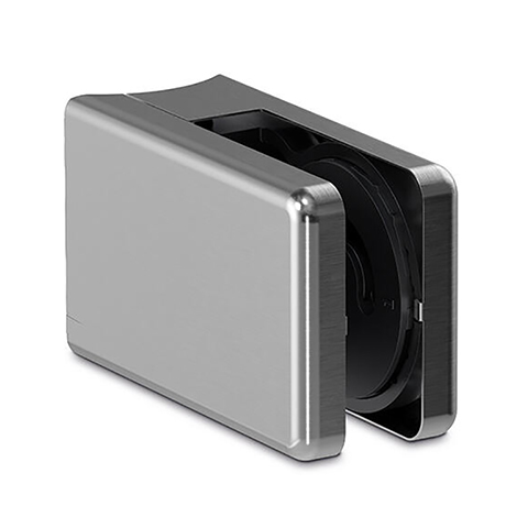 Systme complet de pince  verre carre 45x65mm en inox 304 pour 42,4mm IN29352 Pinces  verres carres Pince  verre systme complet IN29352