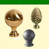 Boules et pommeaux laiton ou alu