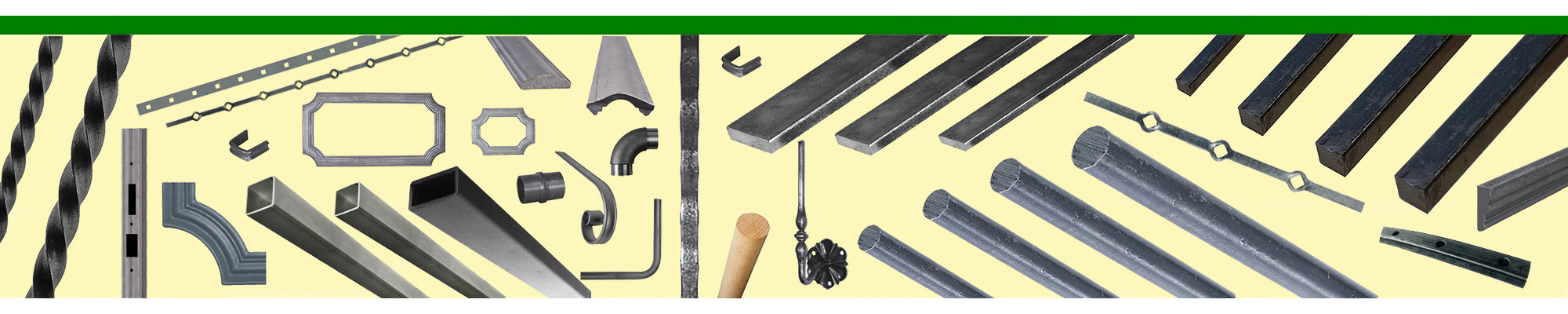 Profilés, tubes ronds, tubes carrés ou rectangulaires, fers plats en 2m et 3m