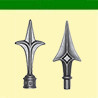 Pointes de lance estampées