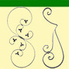 Volutes assemblées décoratives