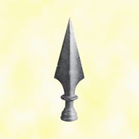 Pointe de lance fonte 185mm