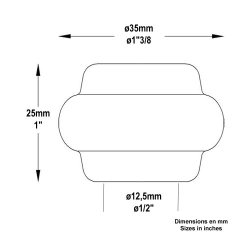 Garniture courte  souder 12mm FB1501 Garniture et manchon En acier  souder FB1501